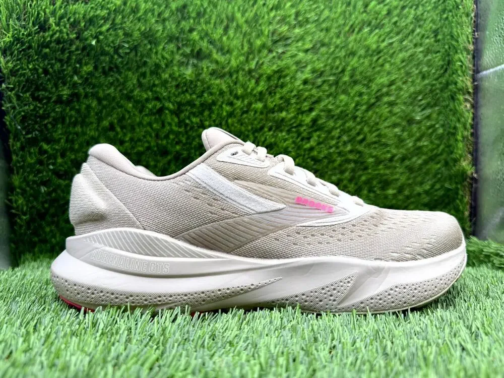 Brooks Adrenaline GTS 24 1204261B159 Athletic Sneaker Womens 7.5B Beige Mesh Gym